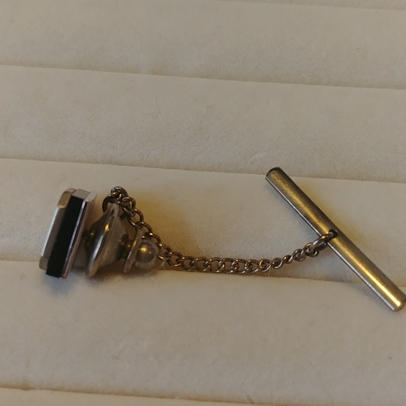 Vintage P Tie Scarf Pin - Picture 2 of 2